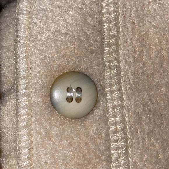 HOT COTTON by Marc Ware fleece button up long sleeve collar chest pocket size L - Picture 3 of 10